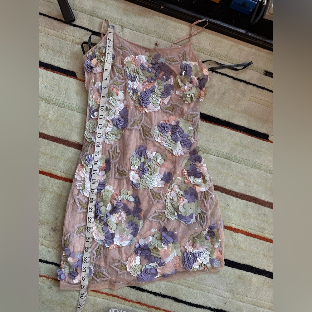 Collective Bebe Sequin Spaghetti Strap Dress Size… - image 4